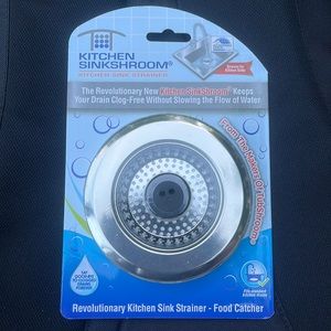 Kitchen SinkShroom Revolutionary Clog-Free Stainless Steel Sink Strainer